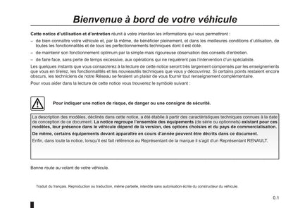 2012-2013 Renault Espace Owner's Manual | French