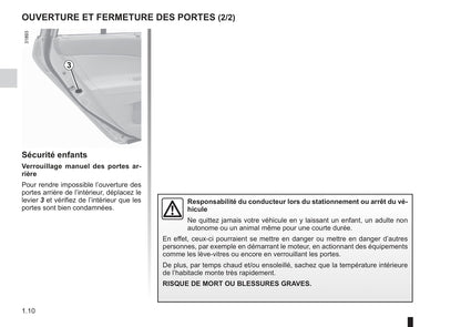 2012-2013 Renault Espace Owner's Manual | French