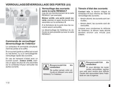 2012-2013 Renault Espace Owner's Manual | French