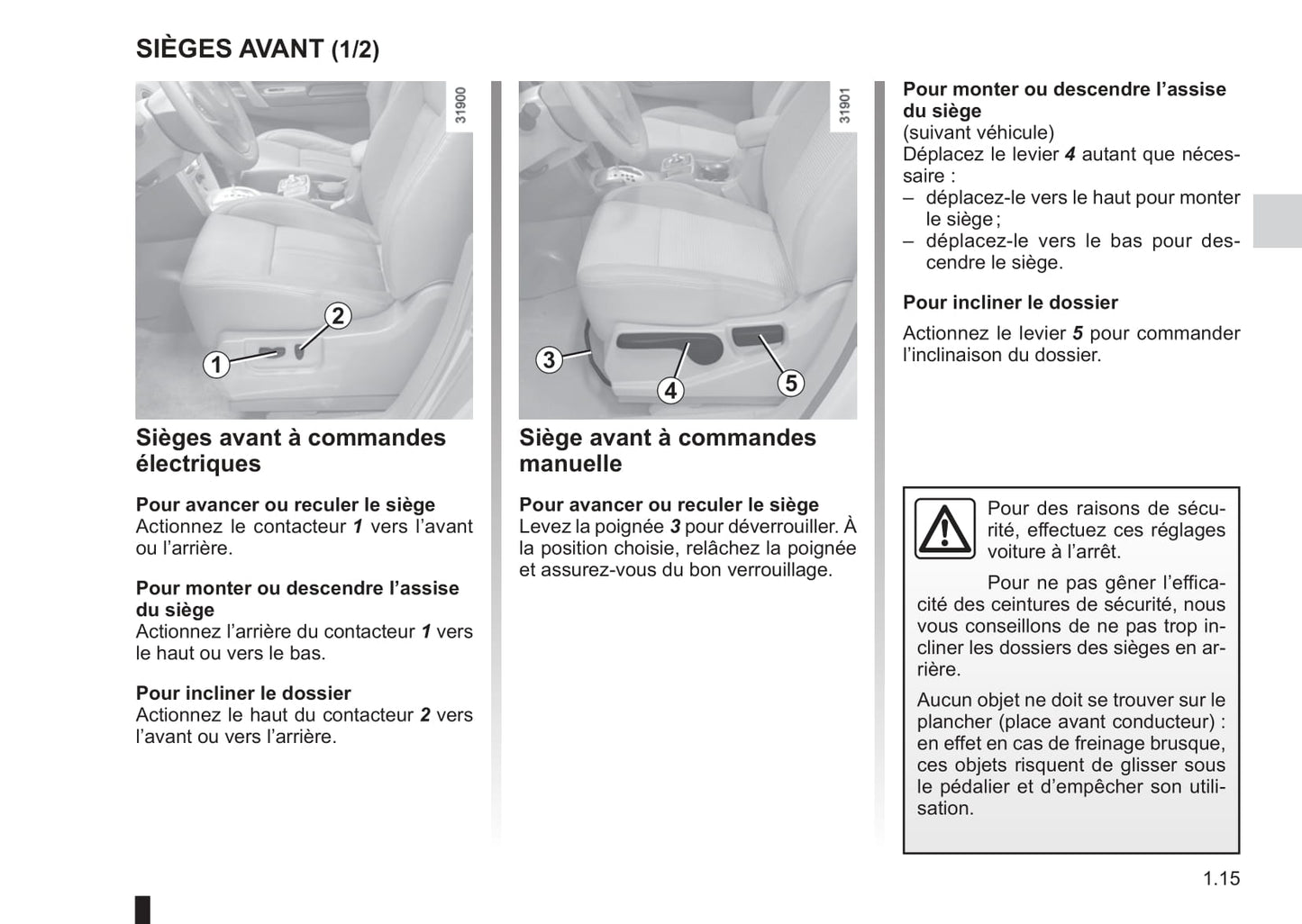 2012-2013 Renault Espace Owner's Manual | French