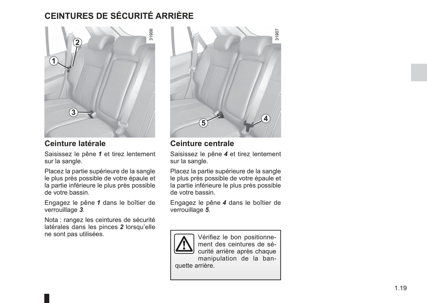 2012-2013 Renault Espace Owner's Manual | French