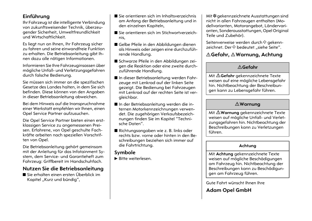 2005-2010 Opel Meriva Owner's Manual | German