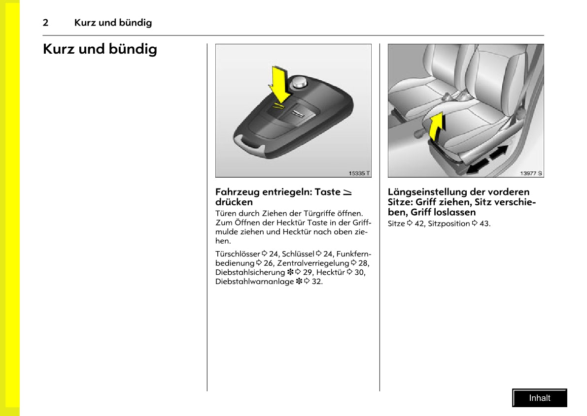 2005-2010 Opel Meriva Owner's Manual | German