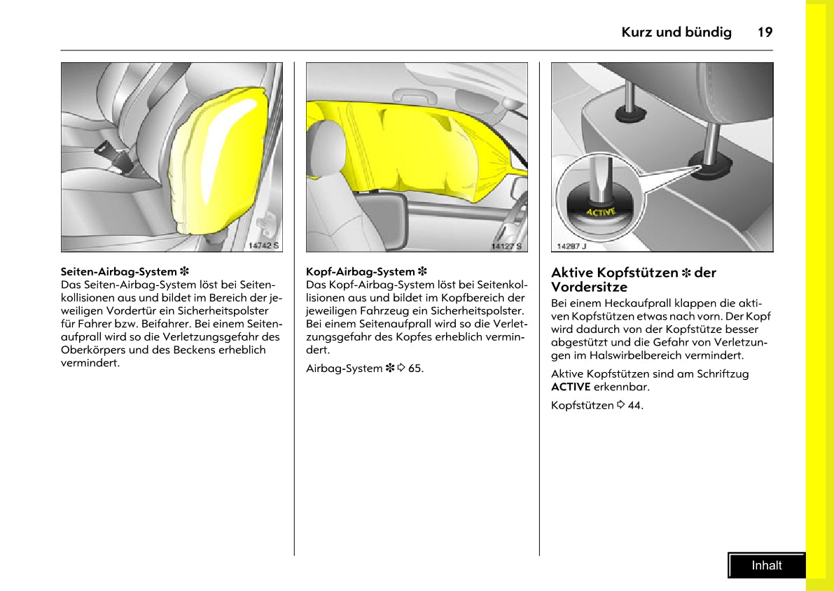 2005-2010 Opel Meriva Owner's Manual | German