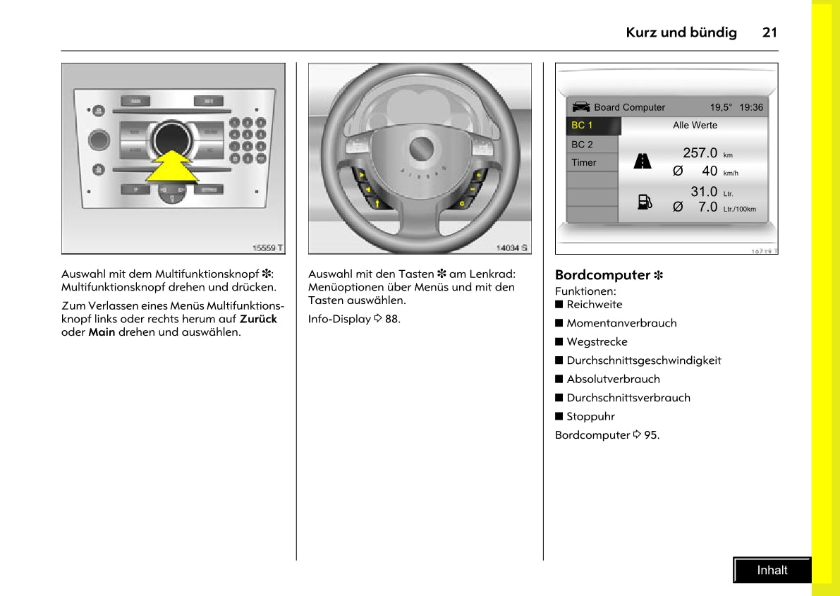 2005-2010 Opel Meriva Owner's Manual | German