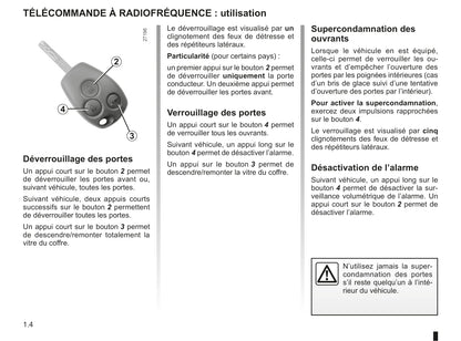 2011-2012 Renault Kangoo Be Bop Owner's Manual | French