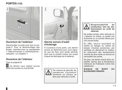 2011-2012 Renault Kangoo Be Bop Owner's Manual | French