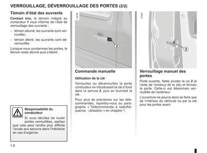 2011-2012 Renault Kangoo Be Bop Owner's Manual | French