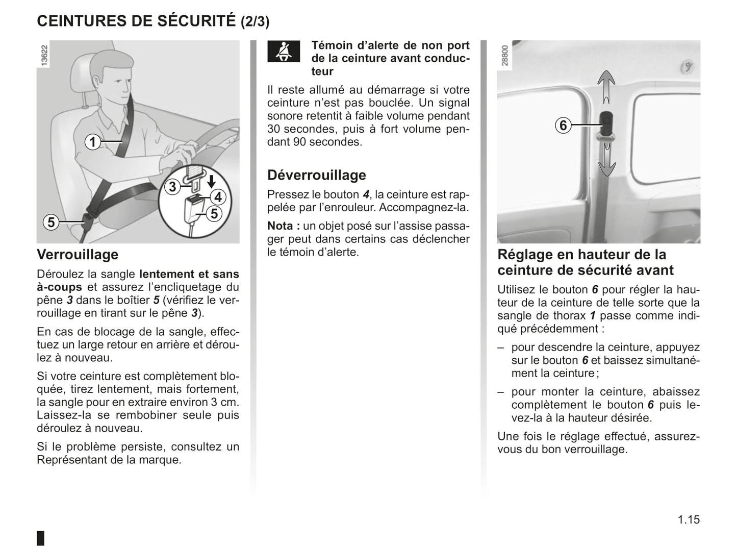 2011-2012 Renault Kangoo Be Bop Owner's Manual | French