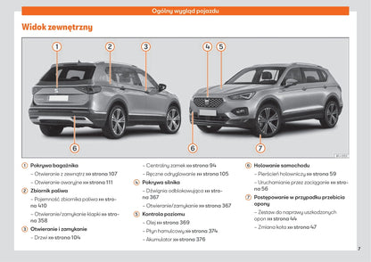 2019-2023 Seat Tarraco Bedienungsanleitung | Polnisch