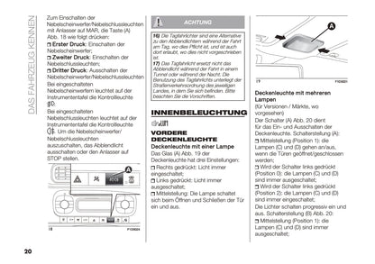 2018-2019 Fiat Panda Owner's Manual | German