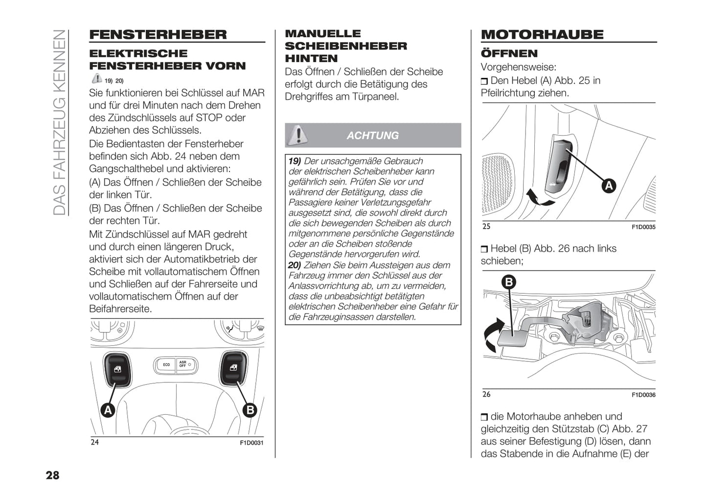 2018-2019 Fiat Panda Owner's Manual | German