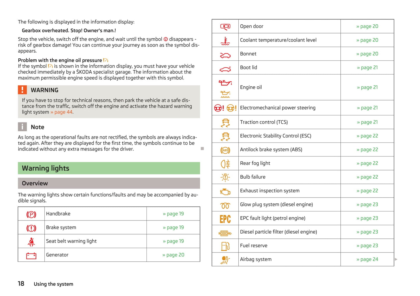 2009-2010 Skoda Octavia Owner's Manual | English