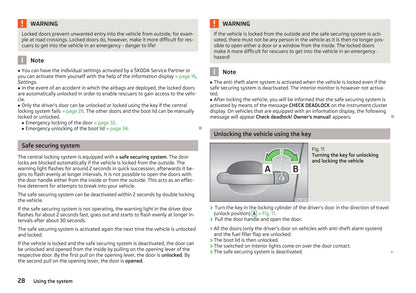 2009-2010 Skoda Octavia Owner's Manual | English