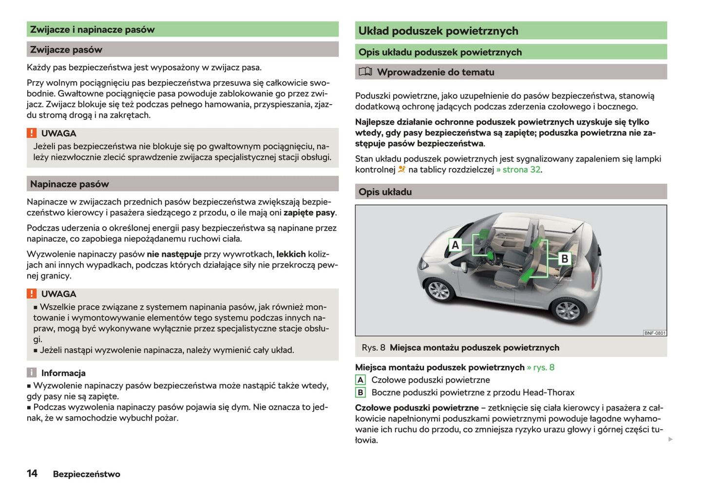 2017-2020 Skoda Citigo Bedienungsanleitung | Polnisch