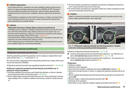 2017-2020 Skoda Citigo Bedienungsanleitung | Polnisch