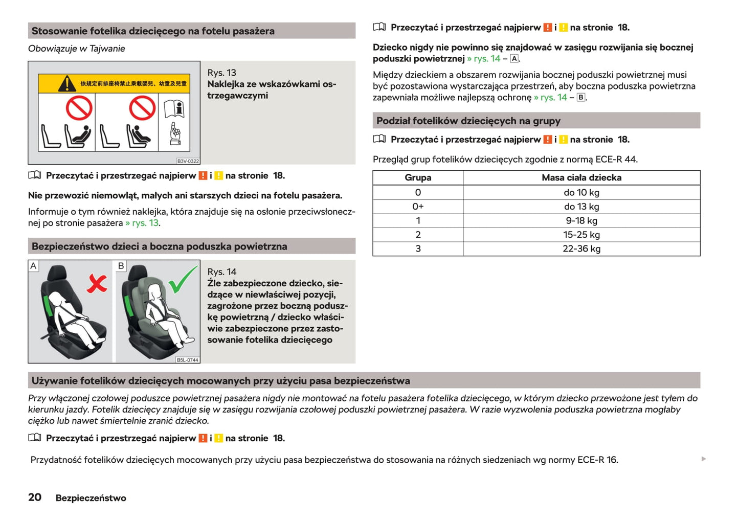 2017-2020 Skoda Citigo Bedienungsanleitung | Polnisch