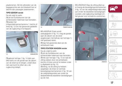 2016-2017 Fiat Tipo Bedienungsanleitung | Niederländisch