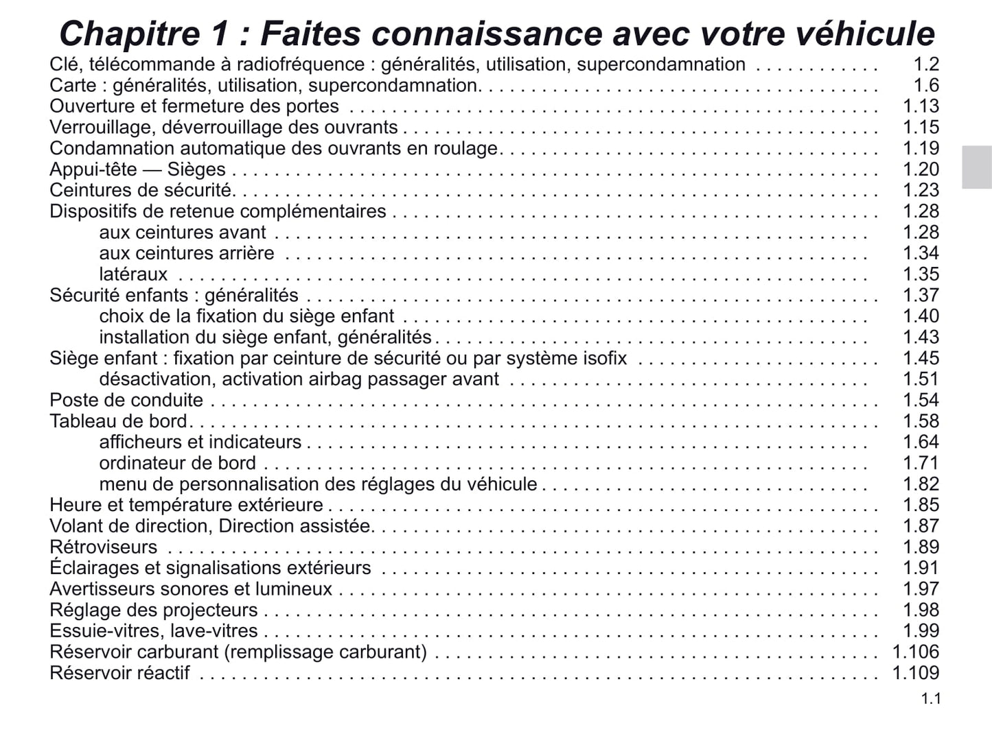 2019-2020 Renault Captur Owner's Manual | French