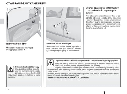 2013-2014 Renault Twingo Owner's Manual | Polish