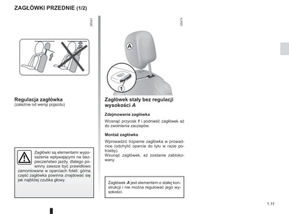 2013-2014 Renault Twingo Owner's Manual | Polish