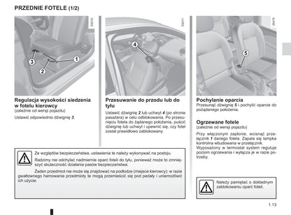 2013-2014 Renault Twingo Owner's Manual | Polish