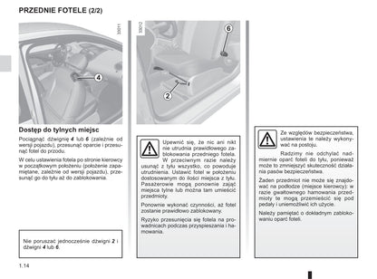 2013-2014 Renault Twingo Owner's Manual | Polish