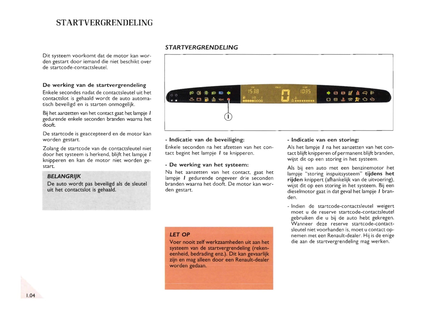 2000-2002 Renault Espace Owner's Manual | Dutch