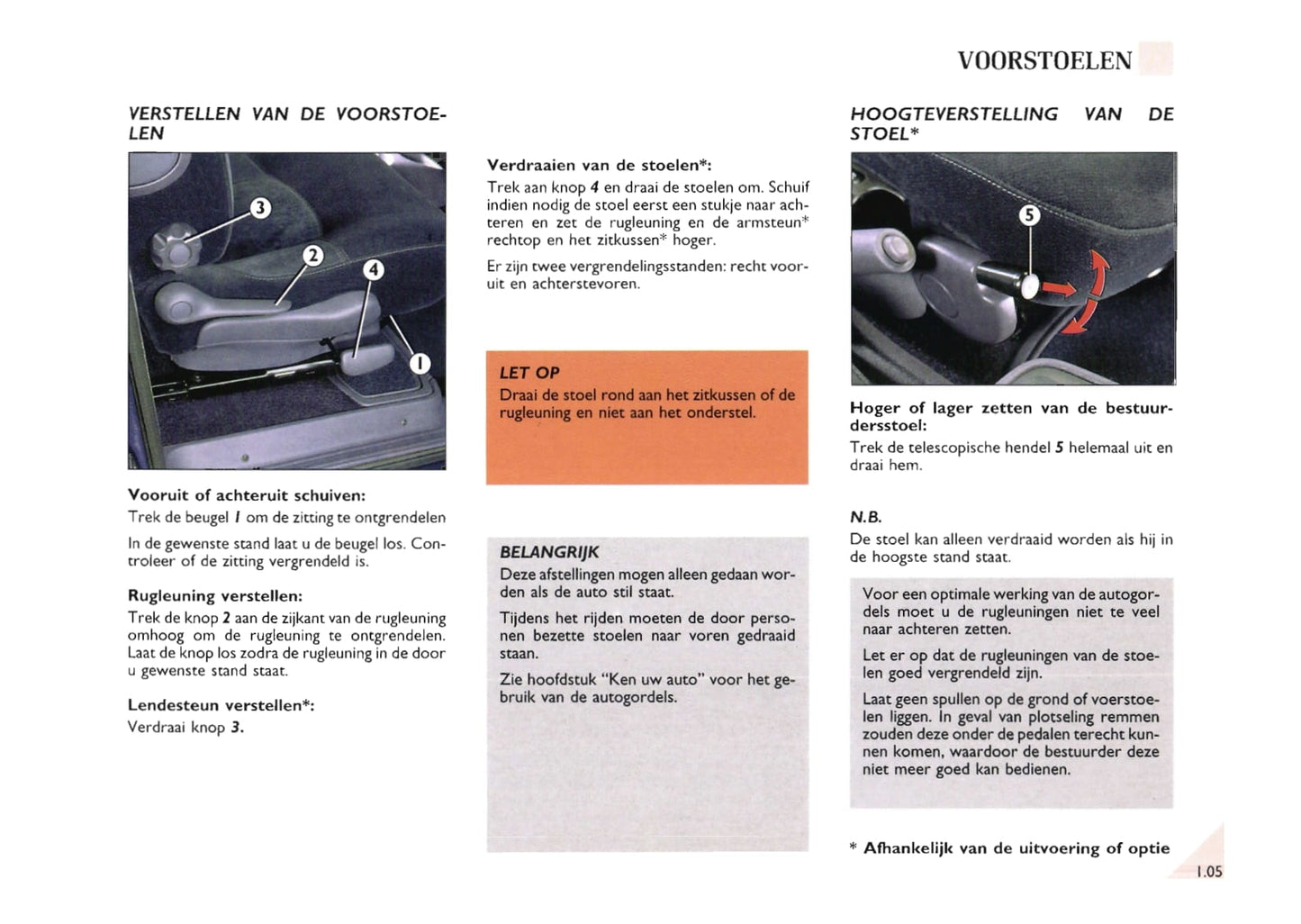 2000-2002 Renault Espace Owner's Manual | Dutch