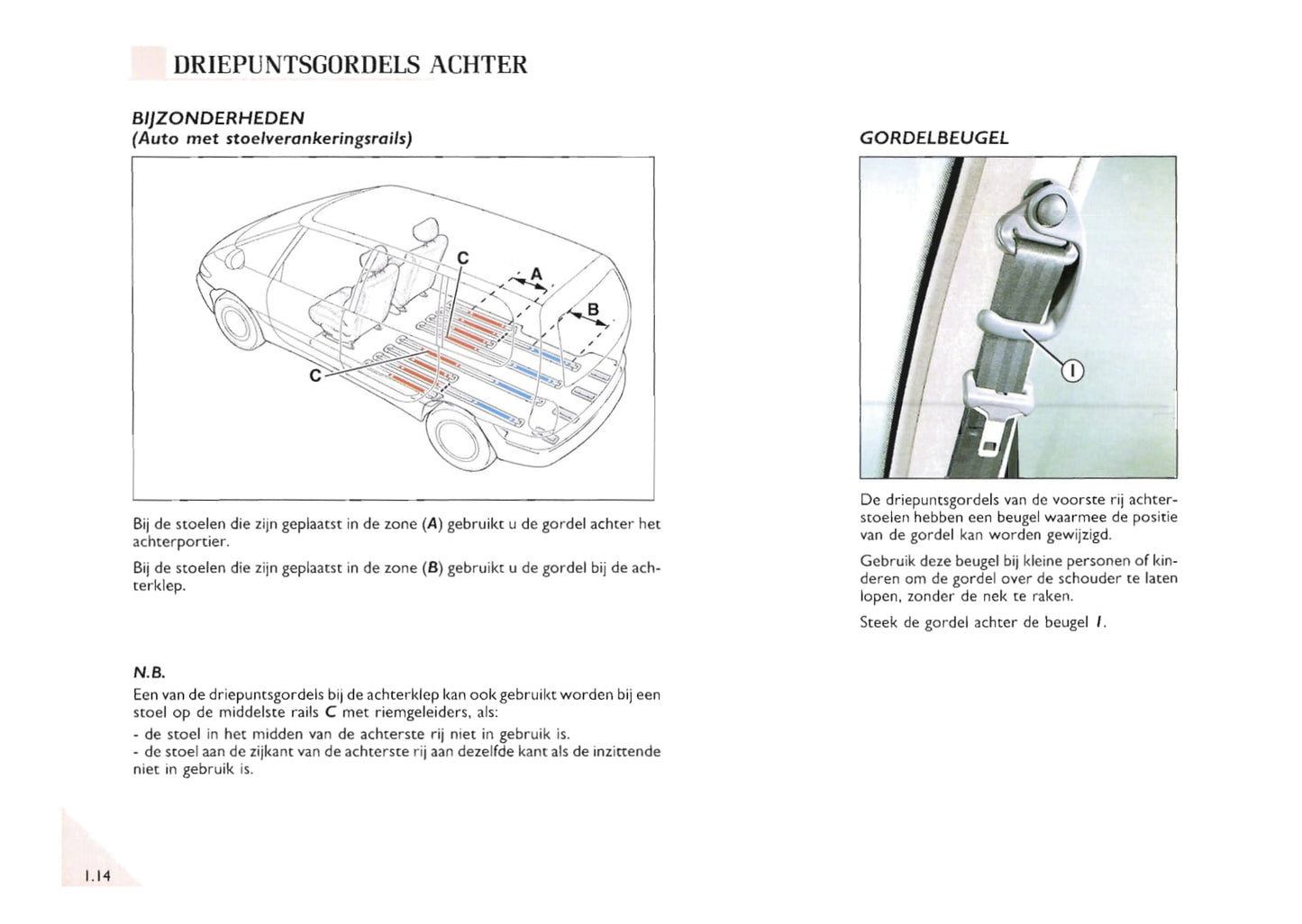 2000-2002 Renault Espace Owner's Manual | Dutch