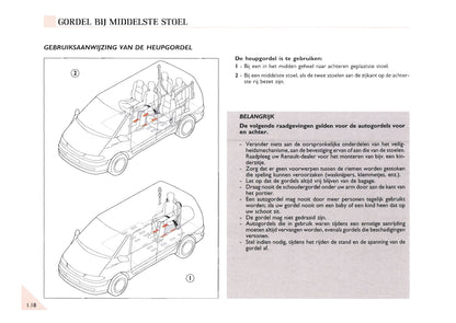 2000-2002 Renault Espace Owner's Manual | Dutch