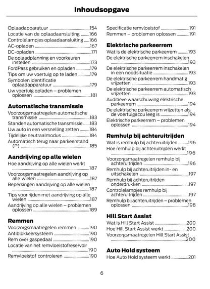 2020-2021 Ford Mustang Mach-E Owner's Manual | Dutch