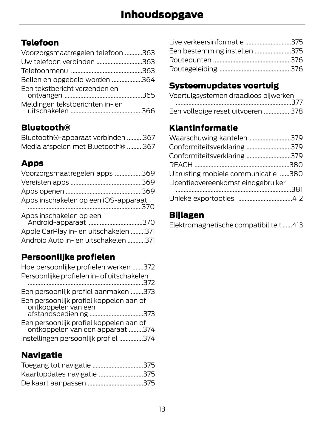 2020-2021 Ford Mustang Mach-E Owner's Manual | Dutch