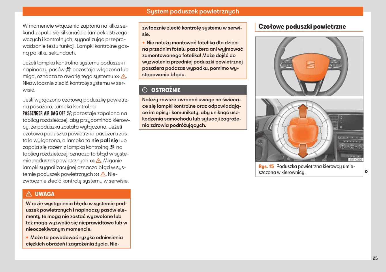 2019-2020 Seat Ateca Owner's Manual | Polish