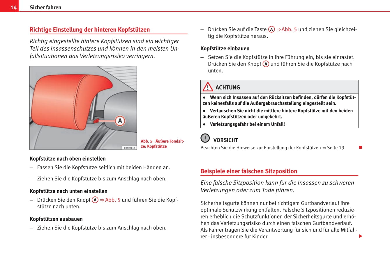 2012-2013 Seat Exeo ST Owner's Manual | German