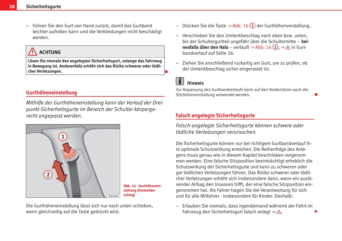 2012-2013 Seat Exeo ST Owner's Manual | German