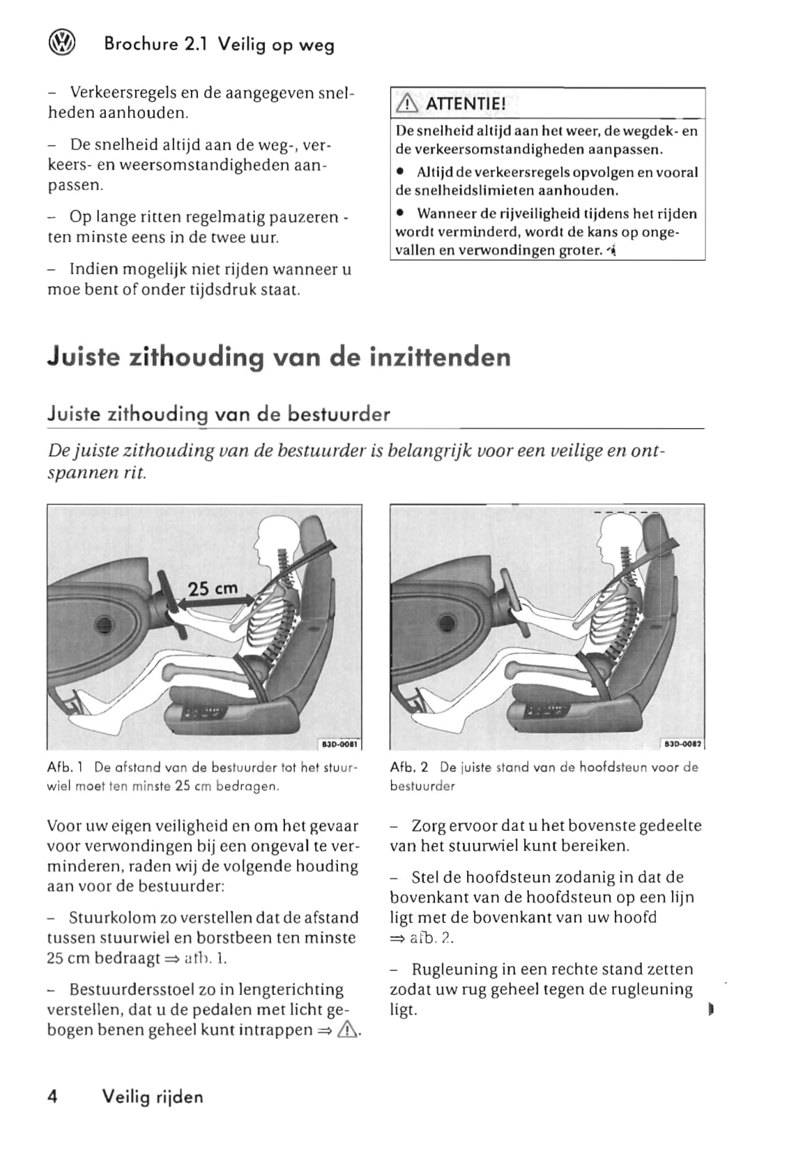 2002-2009 Volkswagen Phaeton Owner's Manual | Dutch