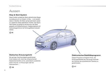 2011-2012 Peugeot 208 Manuel du propriétaire | Allemand