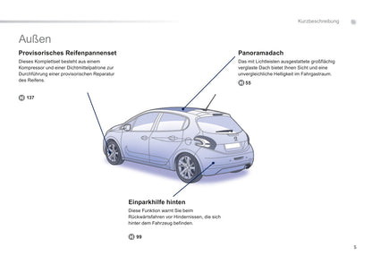 2011-2012 Peugeot 208 Manuel du propriétaire | Allemand