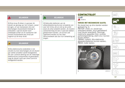 2017-2018 Jeep Renegade Owner's Manual | Dutch