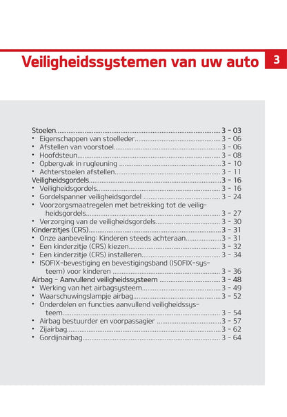 2020-2021 Kia Stonic Owner's Manual | Dutch