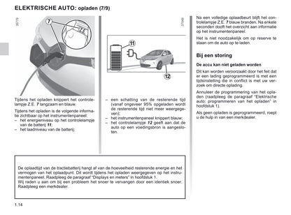 2018-2019 Renault Zoe Owner's Manual | Dutch