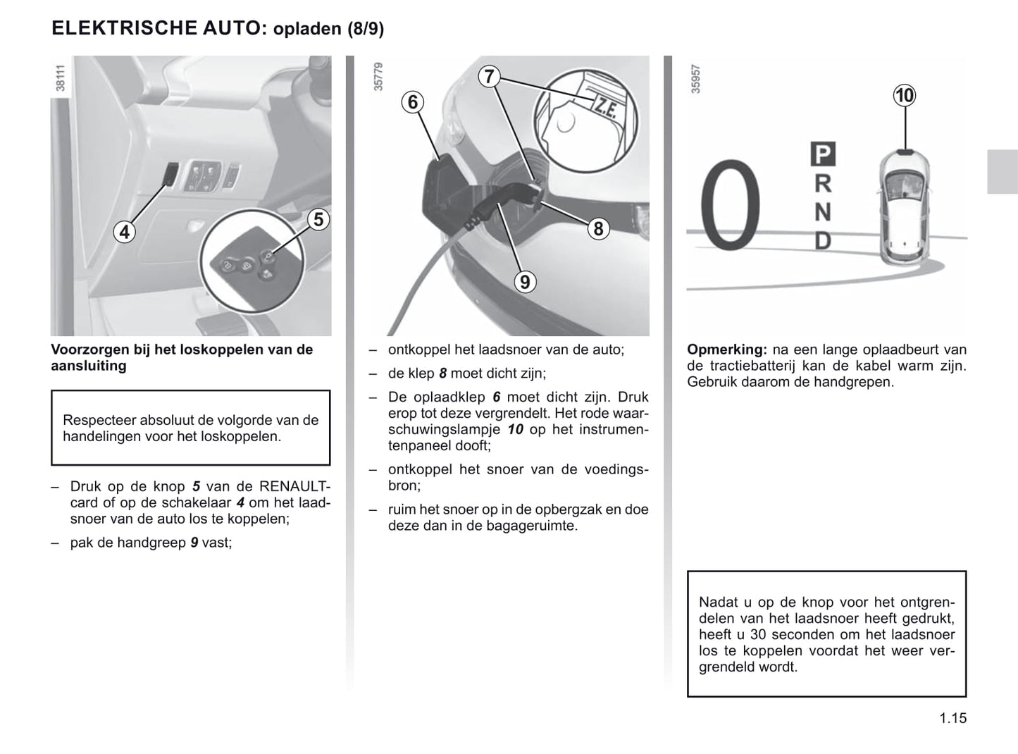 2018-2019 Renault Zoe Owner's Manual | Dutch