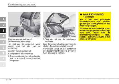 2008-2009 Kia Sportage Owner's Manual | Dutch