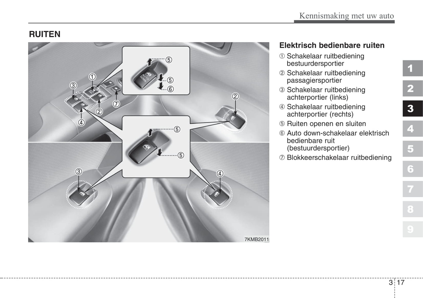 2008-2009 Kia Sportage Owner's Manual | Dutch