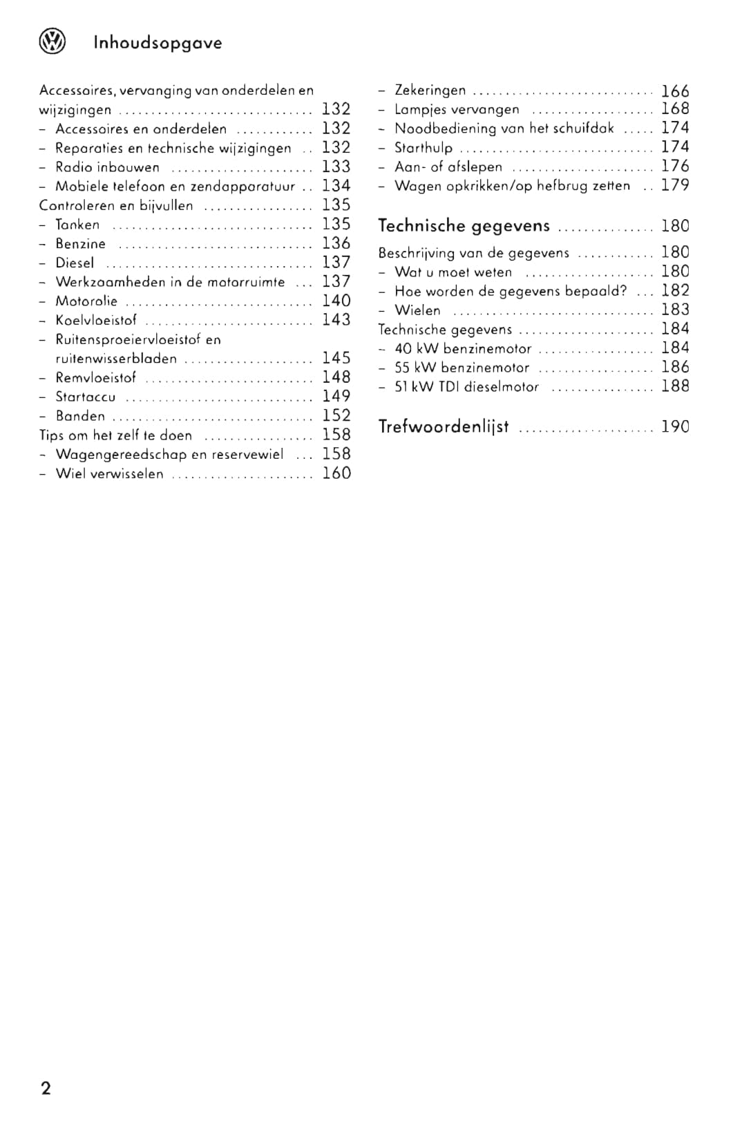 2005-2011 Volkswagen Fox Gebruikershandleiding | Nederlands