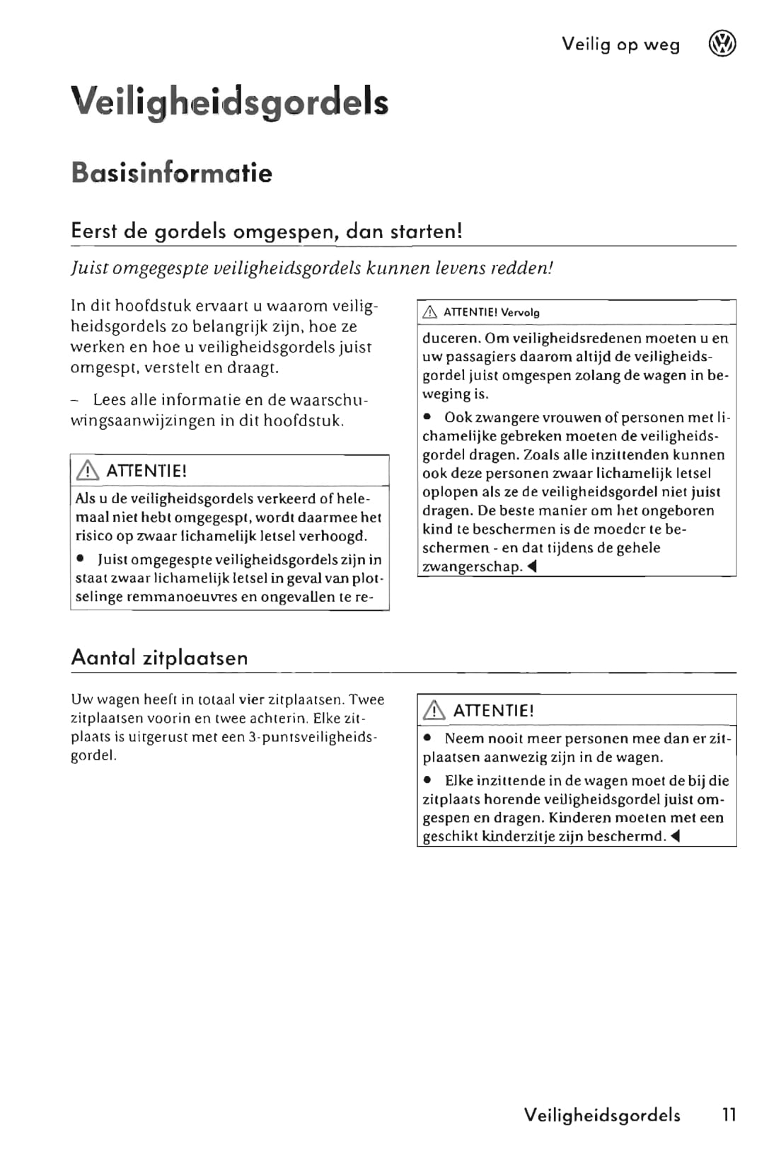 2005-2011 Volkswagen Fox Gebruikershandleiding | Nederlands