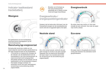 2017-2020 Citroën C-Zero Owner's Manual | Dutch