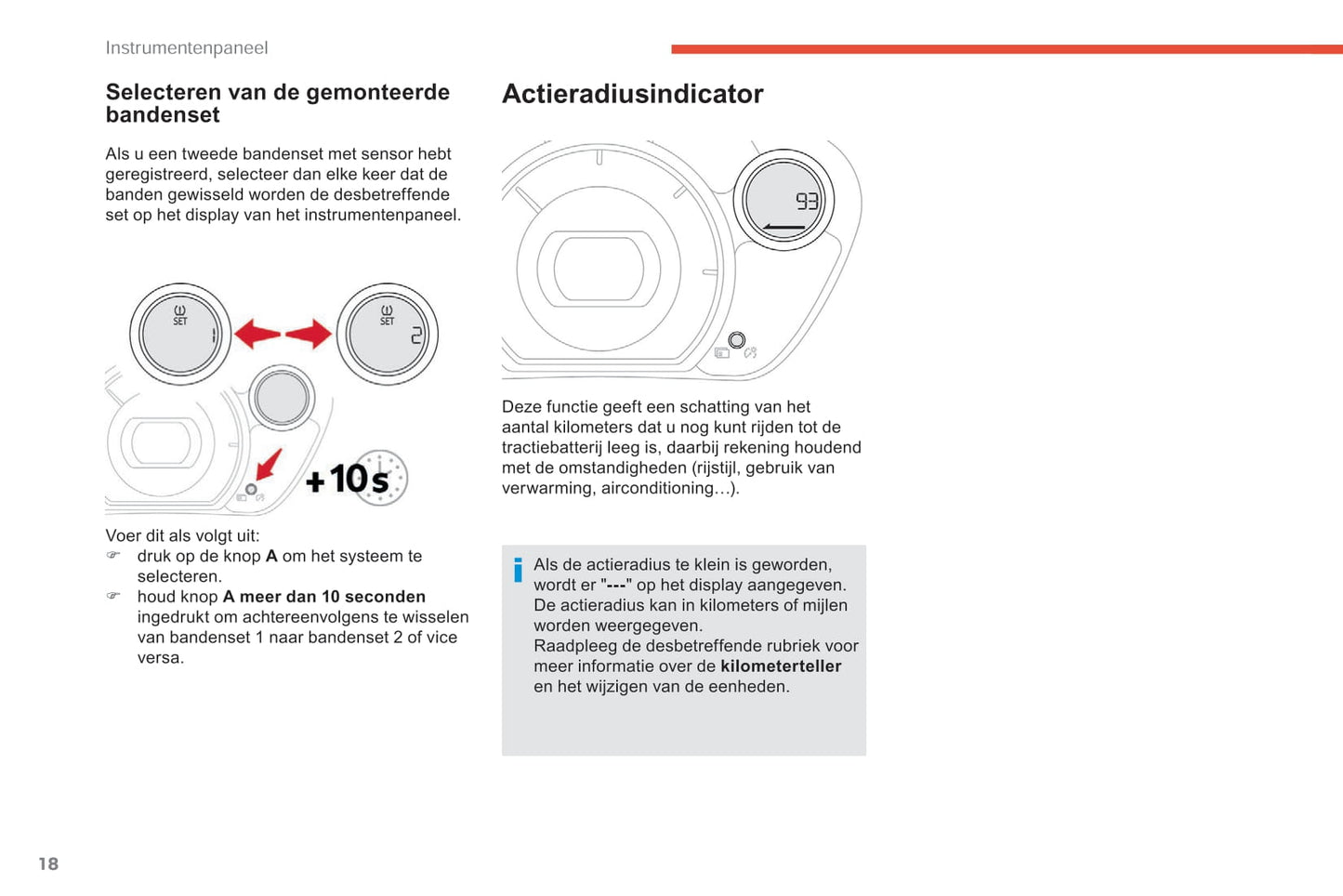 2017-2020 Citroën C-Zero Owner's Manual | Dutch