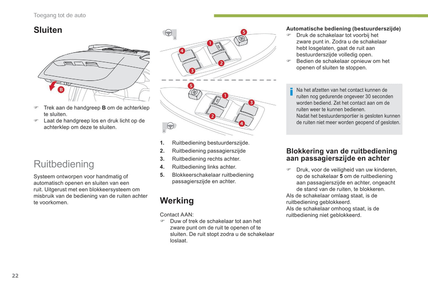 2017-2020 Citroën C-Zero Owner's Manual | Dutch